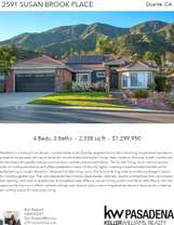 Printable PDF flyer of 2591 Susan Brook Place. Main Photo & Short Description