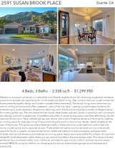 Printable PDF flyer of 2591 Susan Brook Place. 4 Photos & Short Description