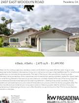 Printable PDF flyer of 2407 East Woodlyn Road. Main Photo & Short Description