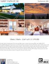 Printable PDF flyer of 16907 116Th St. Se.. 4 Photos & Short Description