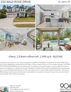 Printable PDF flyer of 232 Wild Rose Drive. 4 Photos & Short Description