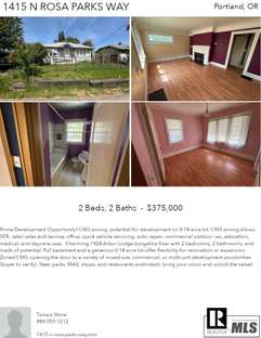 Printable PDF flyer of 1415 N Rosa Parks Way. 4 Photos & Short Description