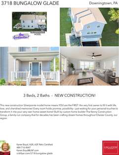 Printable PDF flyer of 3718 Bungalow Glade. 4 Photos & Short Description