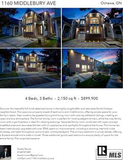 Printable PDF flyer of 1160 Middlebury Ave. 4 Photos & Short Description