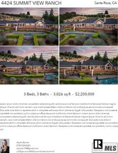 Printable PDF flyer of 4424 Summit View Ranch Rd. 4 Photos & Short Description