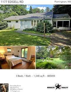 Printable PDF flyer of 1177 Edgell Rd. Photos & Basic Info