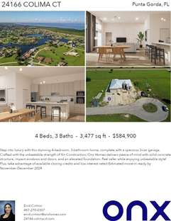 Printable PDF flyer of 24166 Colima Ct. 4 Photos & Short Description