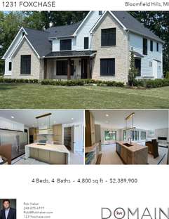 Printable PDF flyer of 1231 Foxchase. Photos & Basic Info