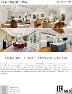 Printable PDF flyer of 45 Webster Road. 4 Photos & Short Description