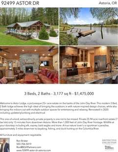 Printable PDF flyer of 92499 Astor Dr. 4 Photos & Short Description