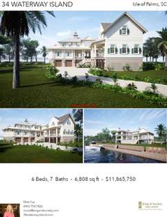 Printable PDF flyer of 34 Waterway Island Drive. Photos & Basic Info