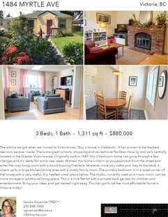 Printable PDF flyer of 1484 Myrtle Ave. 4 Photos & Short Description