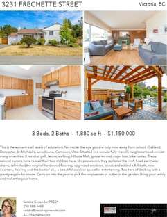 Printable PDF flyer of 3231 Frechette Street. 4 Photos & Short Description