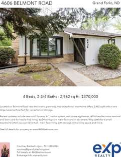 Printable PDF flyer of 4606 Belmont Road. Main Photo & Short Description