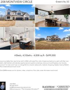 Printable PDF flyer of 208 Montview Circle. 4 Photos & Short Description