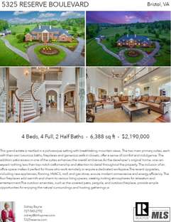 Printable PDF flyer of 5325 Reserve Boulevard. 4 Photos & Short Description