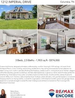 Printable PDF flyer of 1212 Imperial Drive. 4 Photos & Short Description