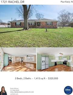 Printable PDF flyer of 1721 Rachel Dr. Photos & Basic Info
