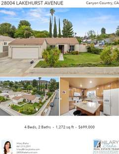 Printable PDF flyer of 28004 Lakehurst Avenue. Photos & Basic Info