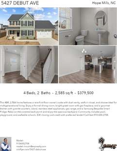 Printable PDF flyer of 5427 Debut Ave. 4 Photos & Short Description