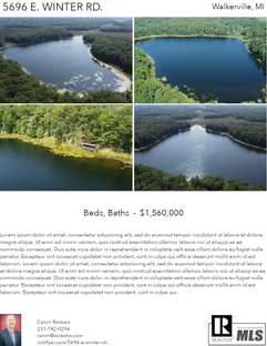 Printable PDF flyer of 5696 E. Winter Rd.. 4 Photos & Short Description